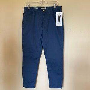 NWT Calvin Klein Women's Ankle Skinny Pants Dark Blue Womens Sz 12